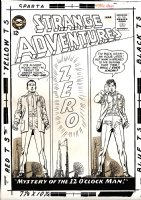 Strange Adventures #162 LARGE ART Cover (Mystery of the 12 O'Clock Man!) 1963 Comic Art
